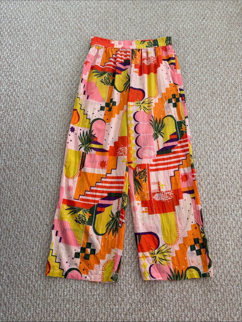 Haute Hippie Tropical Print Cotton Pant - Picture 7 of 15